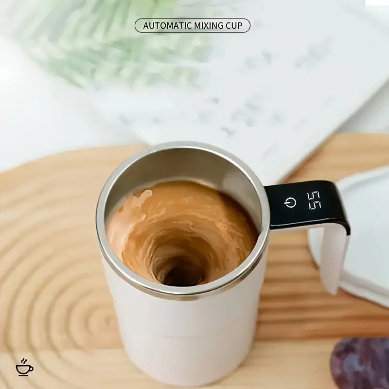 USB Charging Self Stirring Mug White