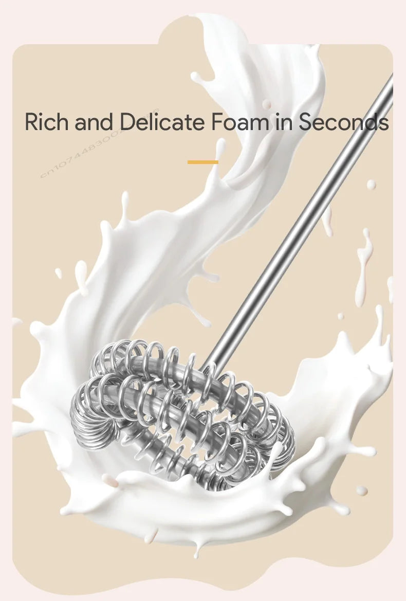 USB rechargeable milk frother